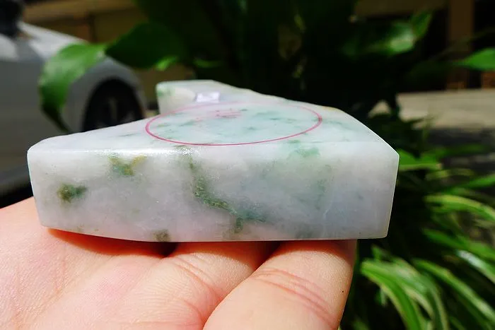 Natural Jade Rough Jadeite Raw (141g,9X5.7X1.6cm)