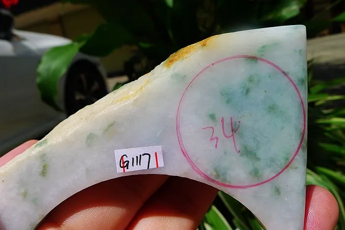 Natural Jade Rough Jadeite Raw (141g,9X5.7X1.6cm)