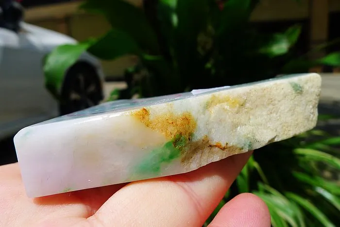 Natural Jade Rough Jadeite Raw (141g,9X5.7X1.6cm)