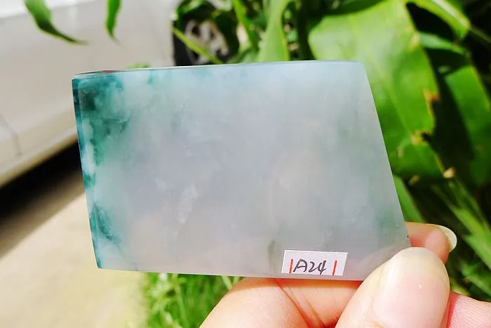 Natural Jade Rough Jadeite Raw (39g,6.3X4.1X0.5cm)