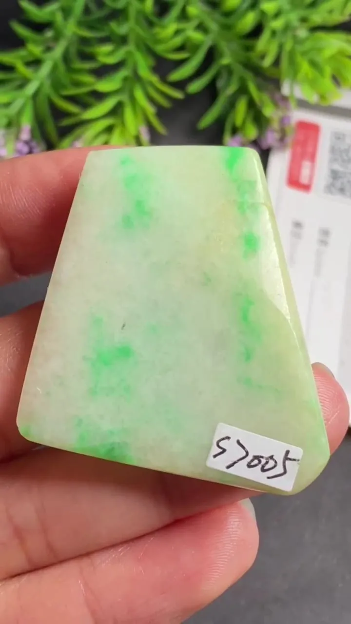 Natural Jade Rough Jadeite Raw (41X36X10mm)-S7005