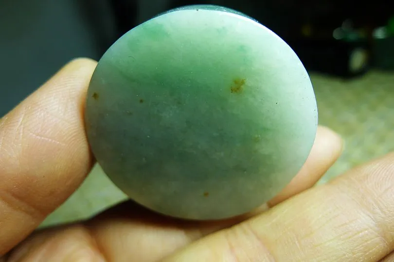 Natural Jade Rough Jadeite Raw (47g,3.7X3.7X1.25cm)