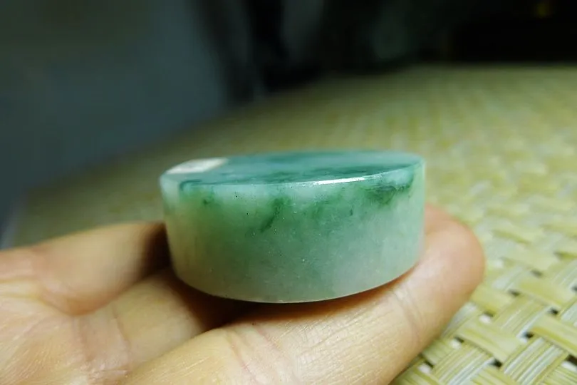 Natural Jade Rough Jadeite Raw (47g,3.7X3.7X1.25cm)