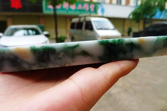 Natural Jade Rough Jadeite Raw (544g,16X6.5X1.8cm)