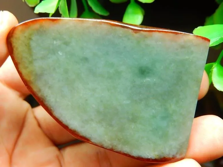 Natural Jade Rough Jadeite Raw (57g, 64X41X10mm)