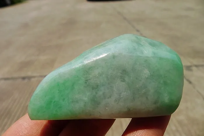 Natural Jade Rough Jadeite Raw (92g,6.8X4X1.55cm)