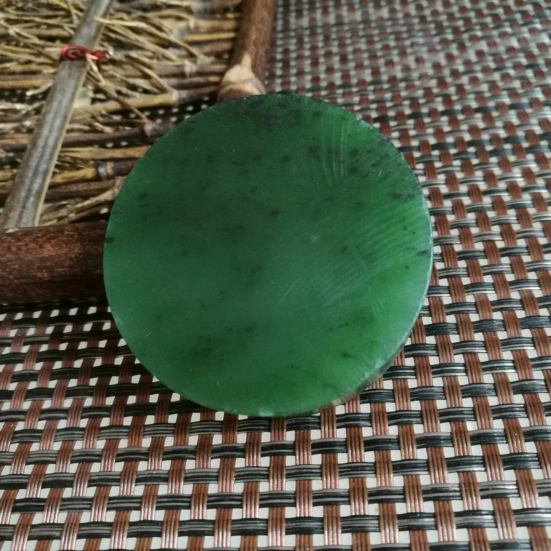 Natural Kunlun Jade Rough Nephrite Raw (102g, 4.9X1.8cm)