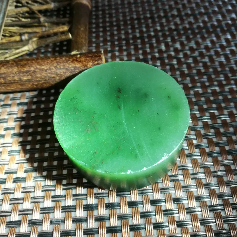 Natural Kunlun Jade Rough Nephrite Raw (102g, 4.9X1.8cm)