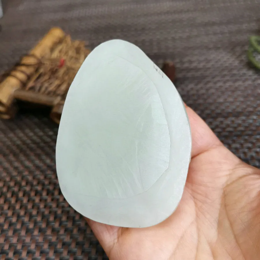 Natural Kunlun Jade Rough Nephrite Raw (107g,7.8X5.8X1cm)