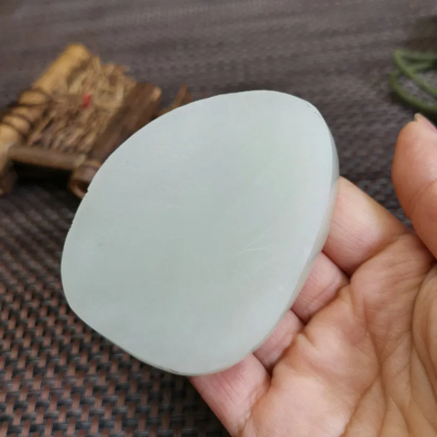 Natural Kunlun Jade Rough Nephrite Raw (107g,7.8X5.8X1cm)