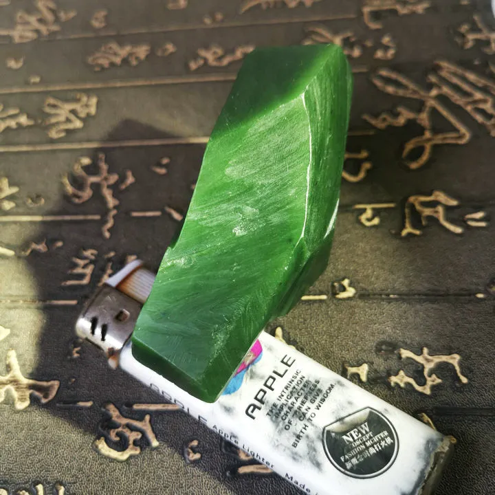 Natural Kunlun Jade Rough Nephrite Raw (145g, 6.5X4X3cm)