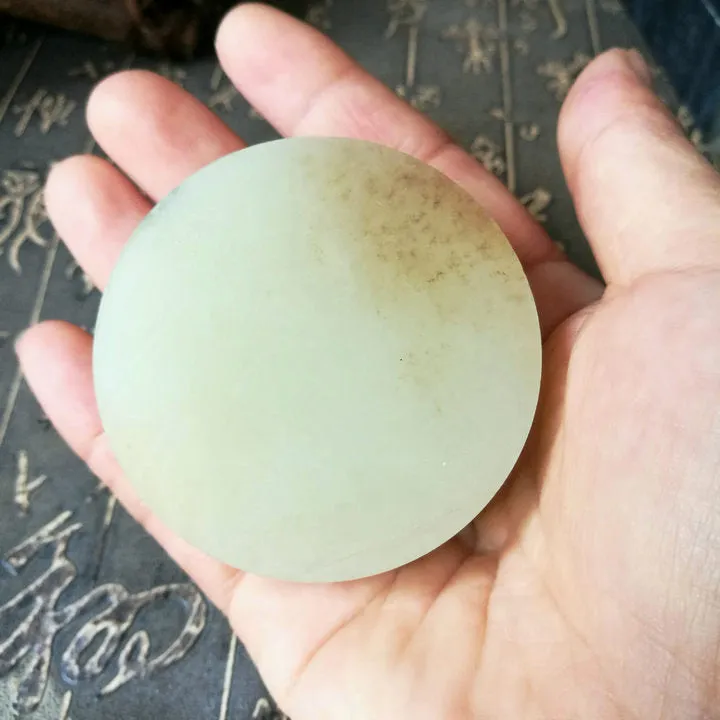 Natural Kunlun Jade Rough Nephrite Raw (147g, 5.5X5.5X2cm)