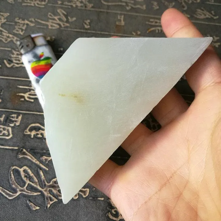 Natural Kunlun Jade Rough Nephrite Raw (291g, 10X5X4.5cm)