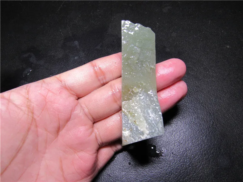 Natural Kunlun Jade Rough Nephrite Raw (53.62g, 70X50X20mm)