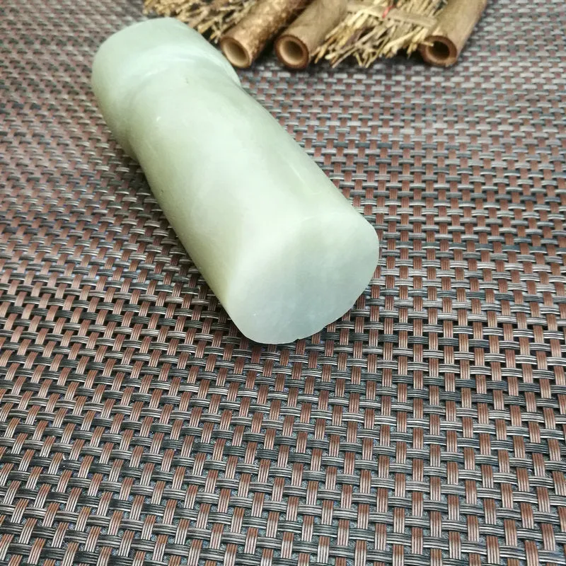 Natural Kunlun Jade Rough Nephrite Raw (583g,12X4.5cm)