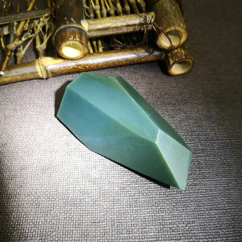 Natural Kunlun Jade Rough Nephrite Raw (85g,6.5X3.5X2.3cm)