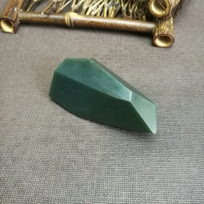 Natural Kunlun Jade Rough Nephrite Raw (85g,6.5X3.5X2.3cm)