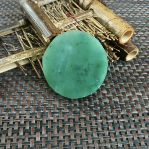 Natural Siberian Jade Rough Nephrite Raw (101g,5X1.7cm)