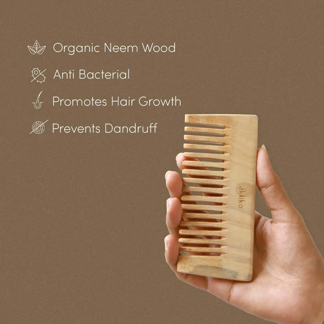 Neem Wood Comb (Pack of 3)