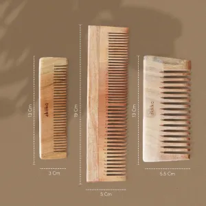 Neem Wood Comb (Pack of 3)