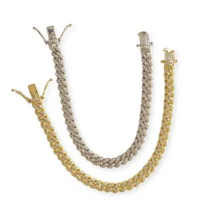 Noellery Cuban Pave Luxe Chain Bracelet