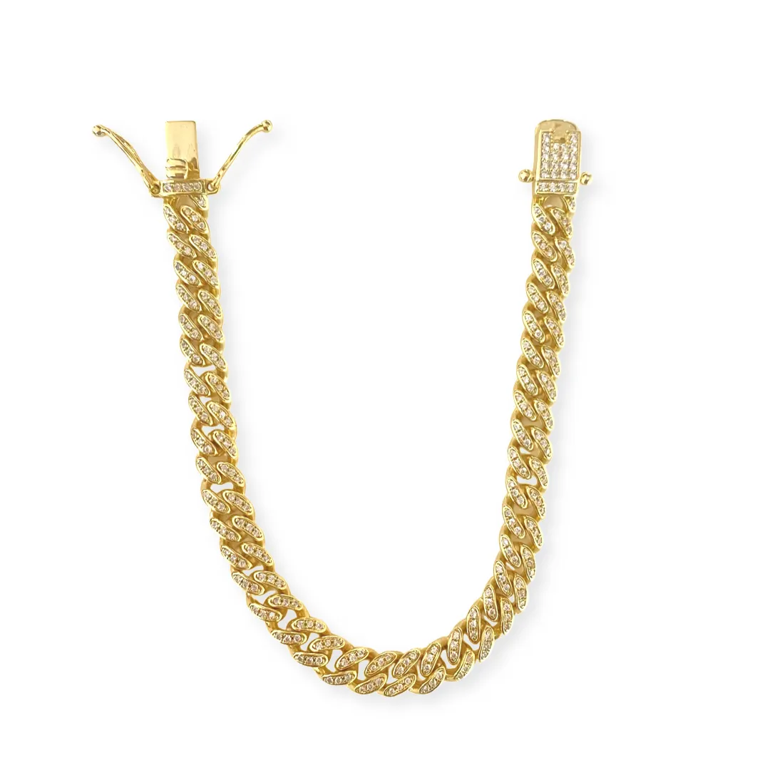 Noellery Cuban Pave Luxe Chain Bracelet