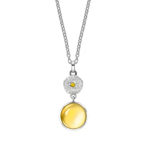 Ocean Tides Citrine Necklace in Silver