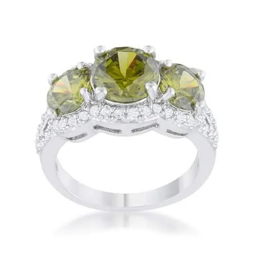 Olive Classic Trio Ring