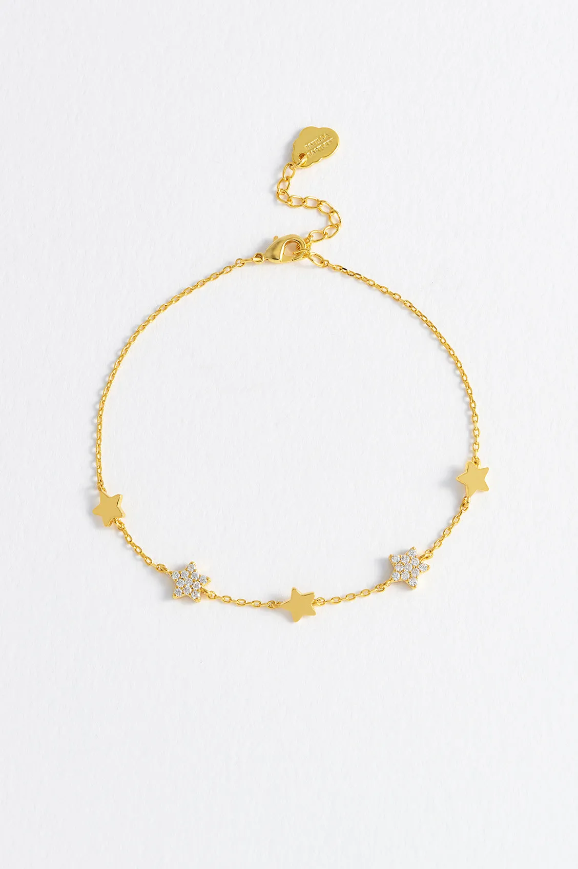 Pave Star Charm Bracelet