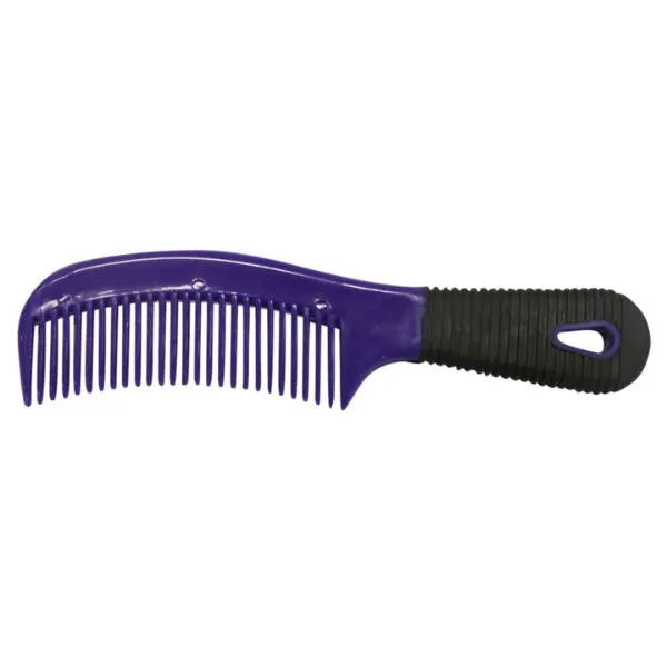 Plastic Comb with Rubber Handle