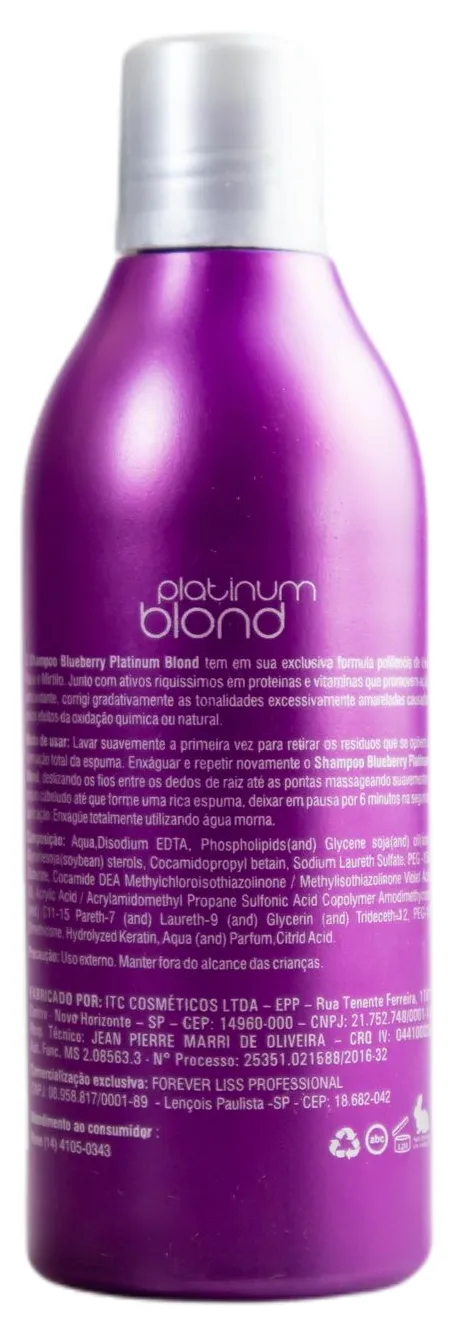 Platinum Blond Toning Hair shampoo 300ml - Forever Liss