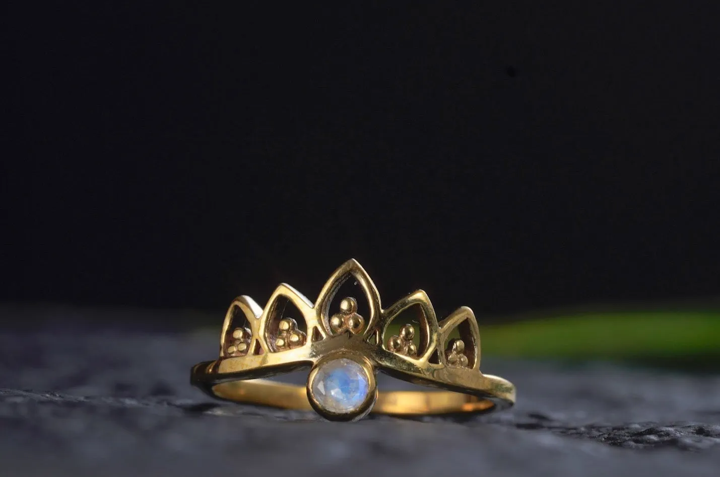 Ring ~ MOON CROWN ~ Mondstein