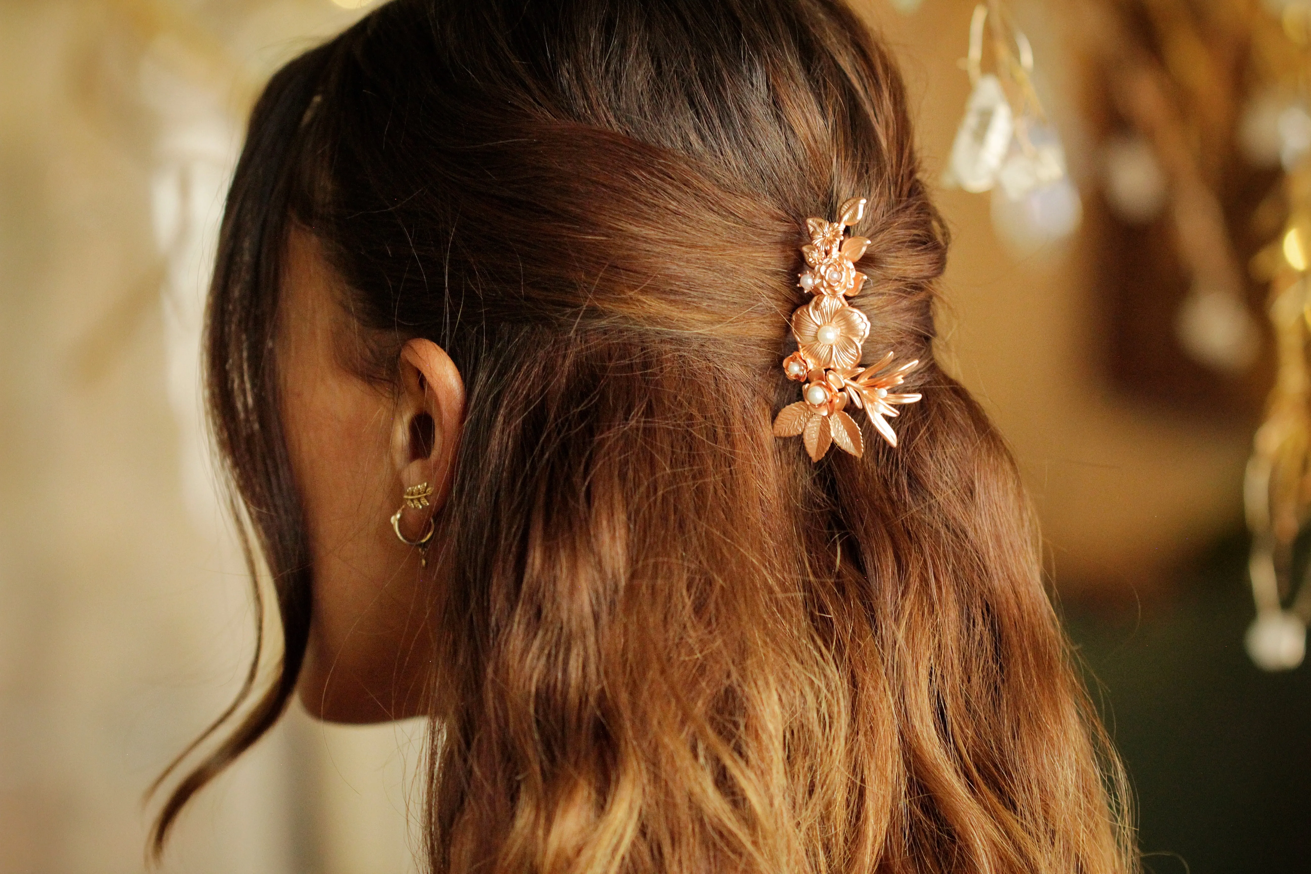 Royal Bloom Floral Hair Prong