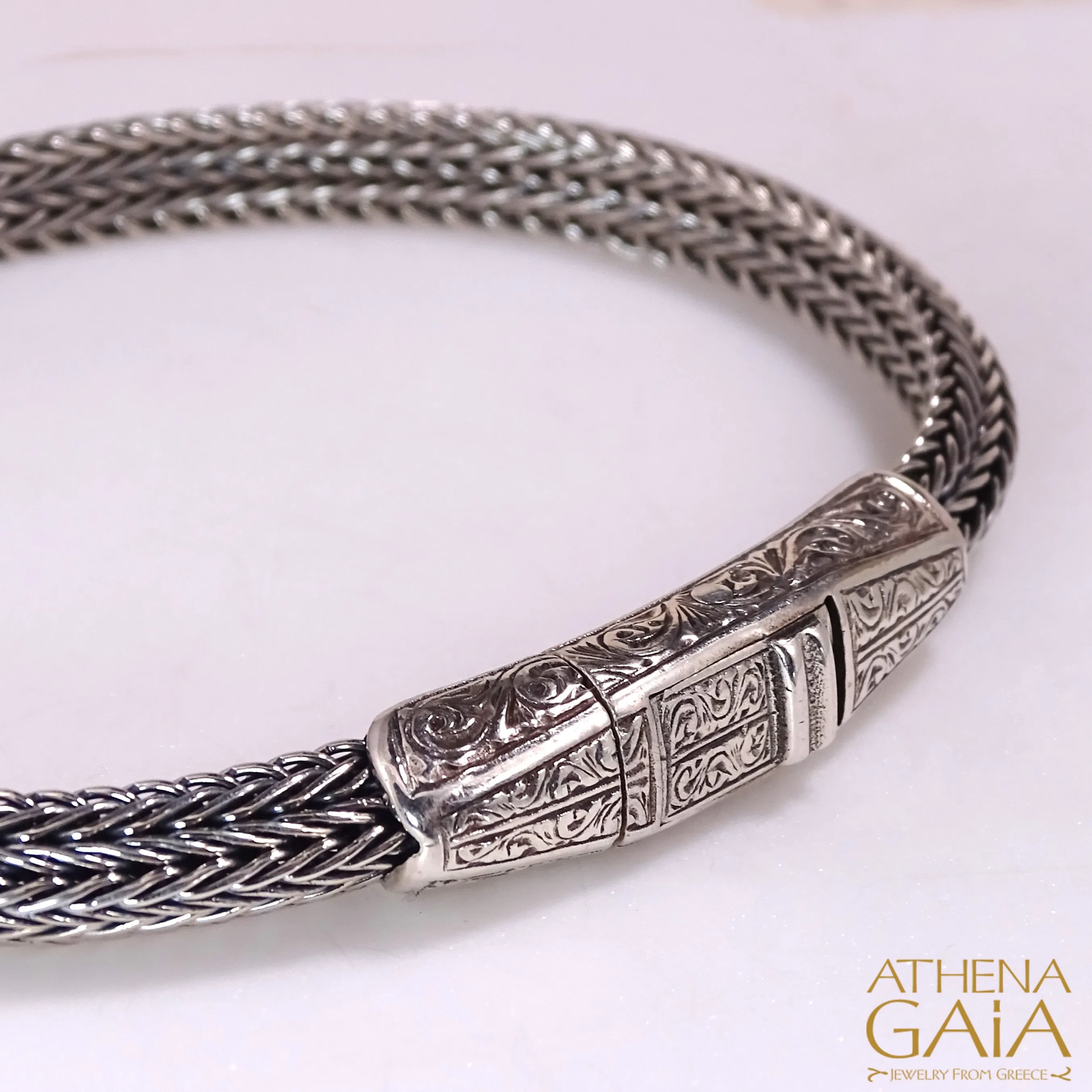 Silver Flat Base Strap Bracelet