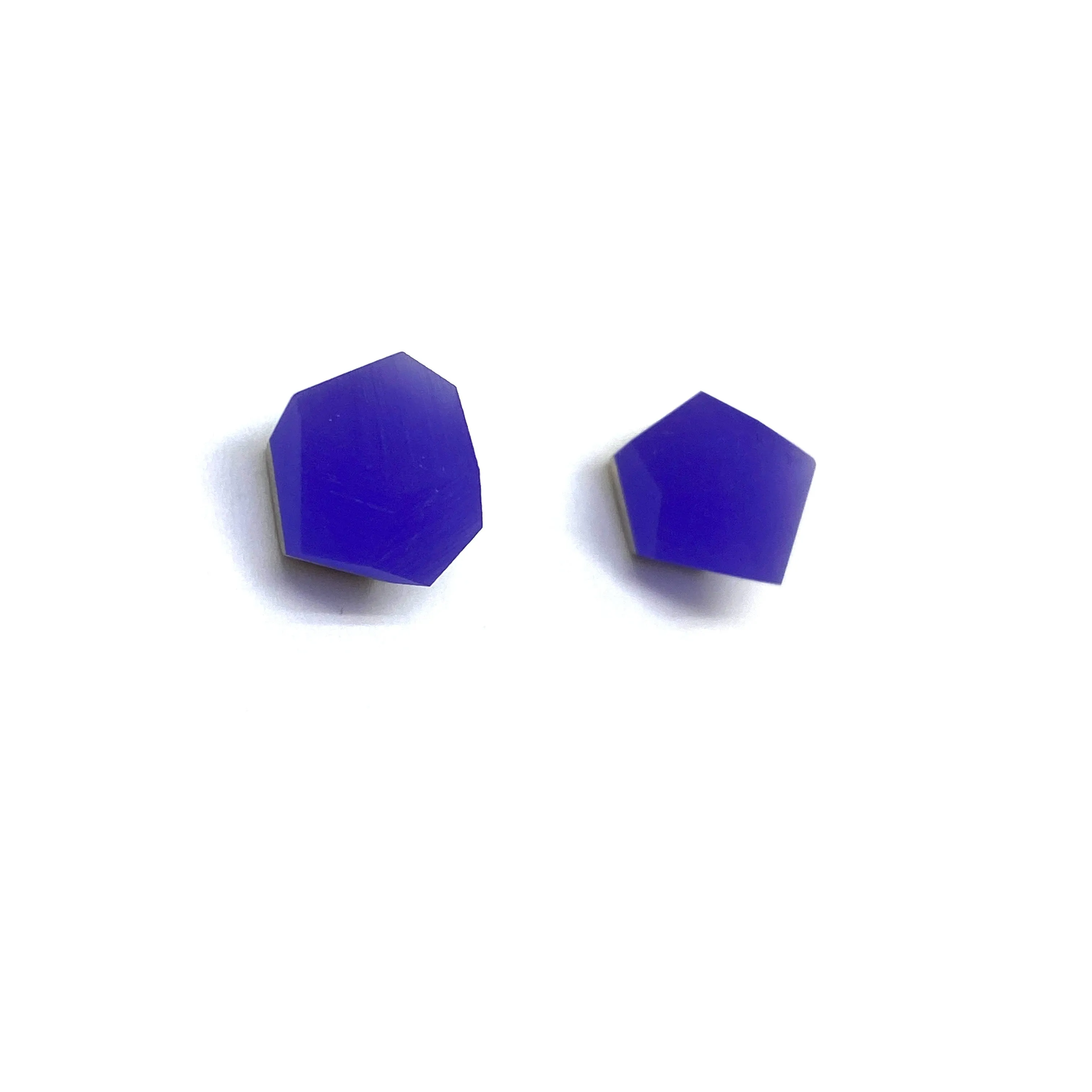 Small Purple Crystal Studs