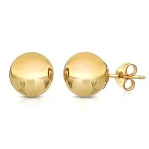 Solid 14K Gold Ball Studs - Assorted Sizes