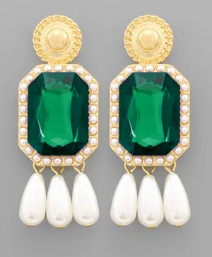 Titanic Earrings Emerald