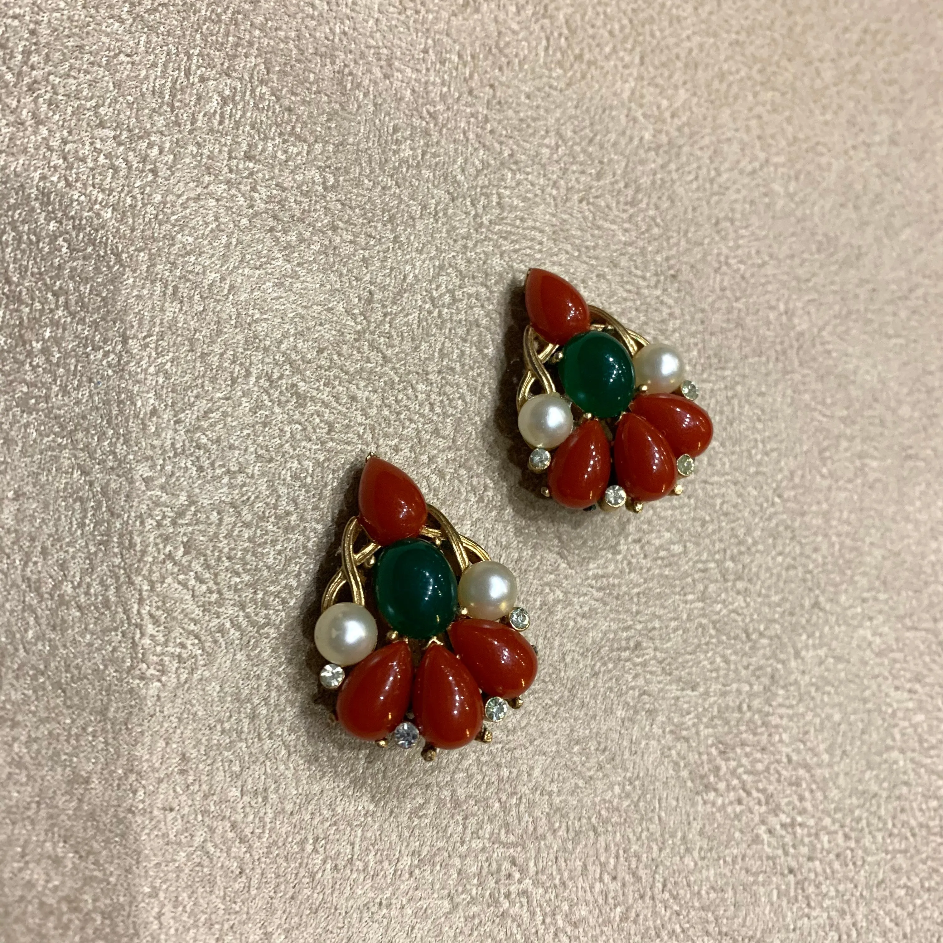 Trifari Kashmir Collection smaller Earrings