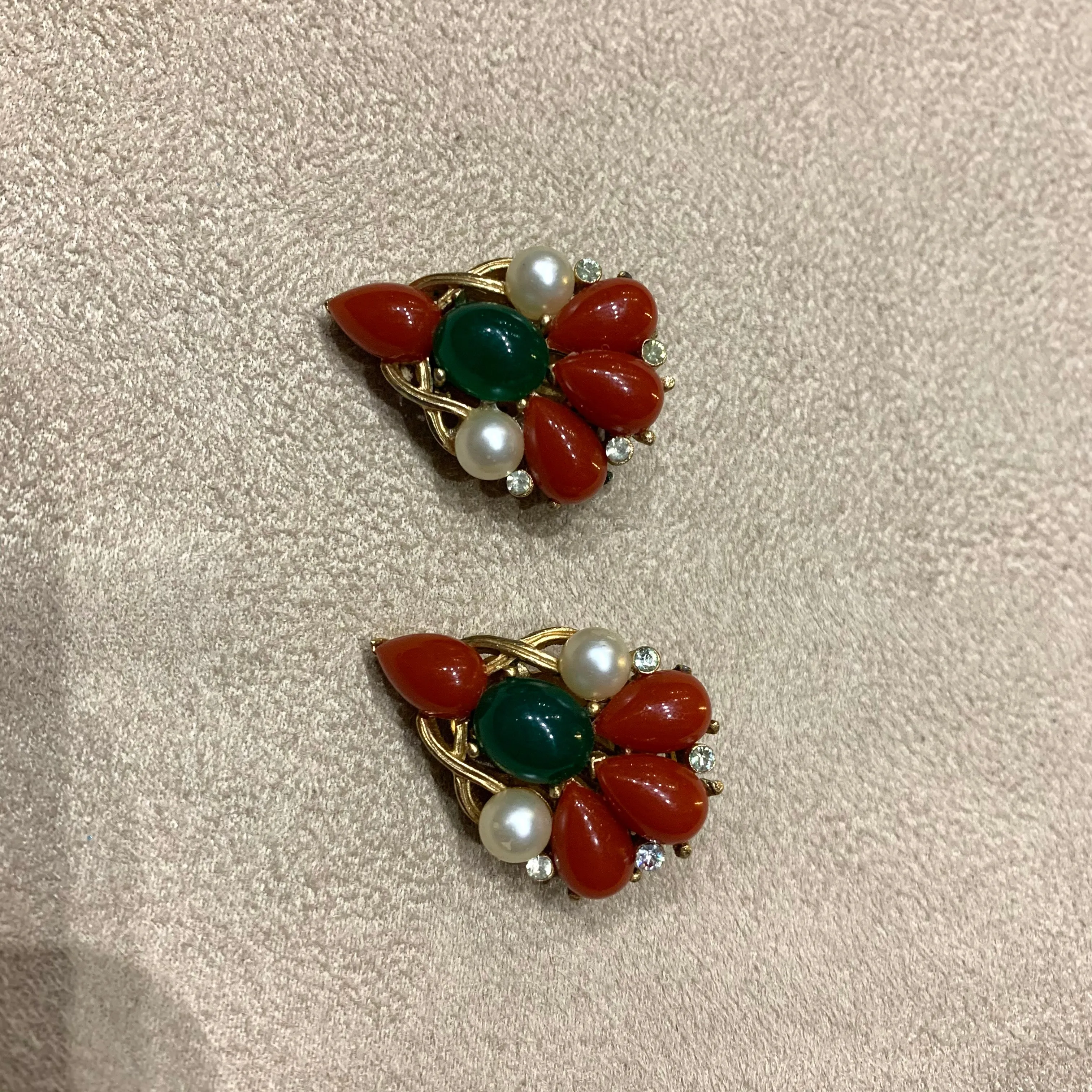 Trifari Kashmir Collection smaller Earrings