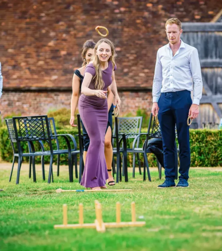 Wedding Garden Games - Wooden Ring Toss / Hoopla