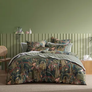 Zawadi Green Quilt Cover Set by Logan and Mason